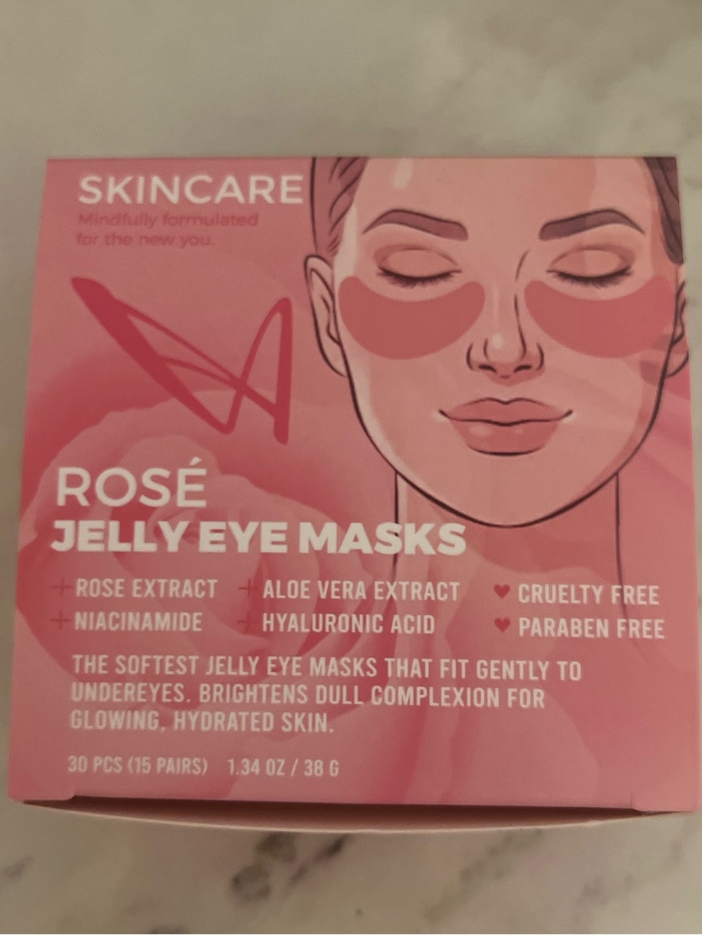 3 BOX Bundle - Rose Jelly Eye Masks – 30 Per Container - Picture 2 of 3